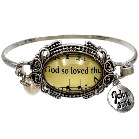 John 3:16 Religious Charms Bracelet