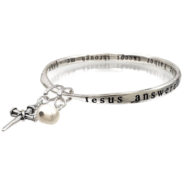 John 14:6 Cross Bible Inscription Bangle