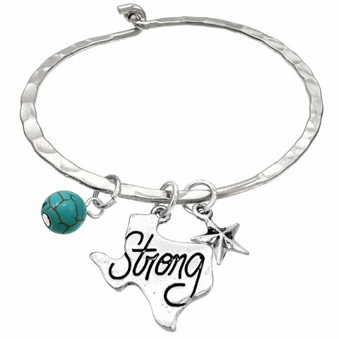 Texas Strong Metal Bracelet