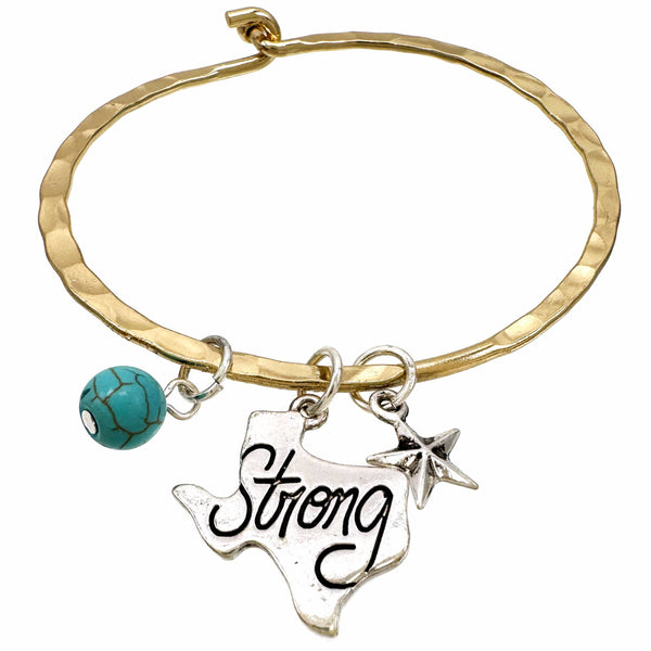 Texas Strong Metal Bracelet