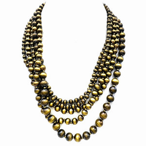 Gold Navajo Beads Chunky Necklace