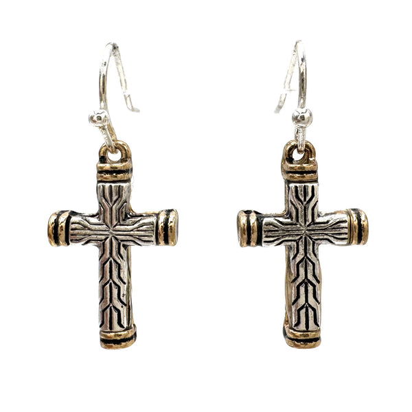 Latin Cross Earrings
