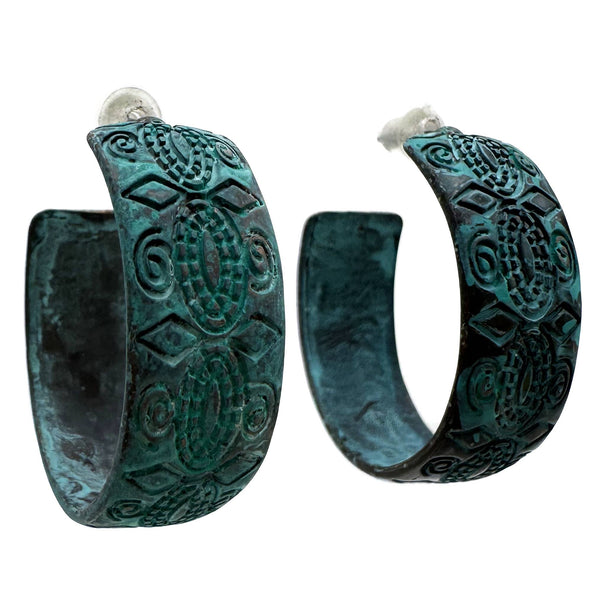 Native Antique Hoops Earrings