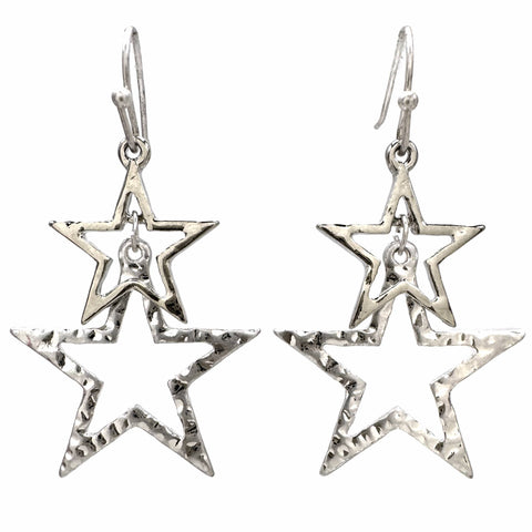 Star Shape Metal Earrings