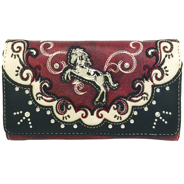 Silver Horse Western Crossbody Wallet