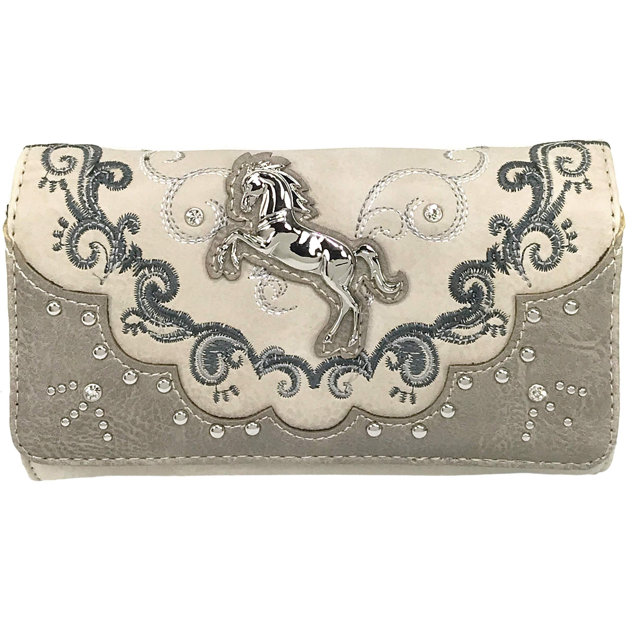 Silver Horse Western Crossbody Wallet