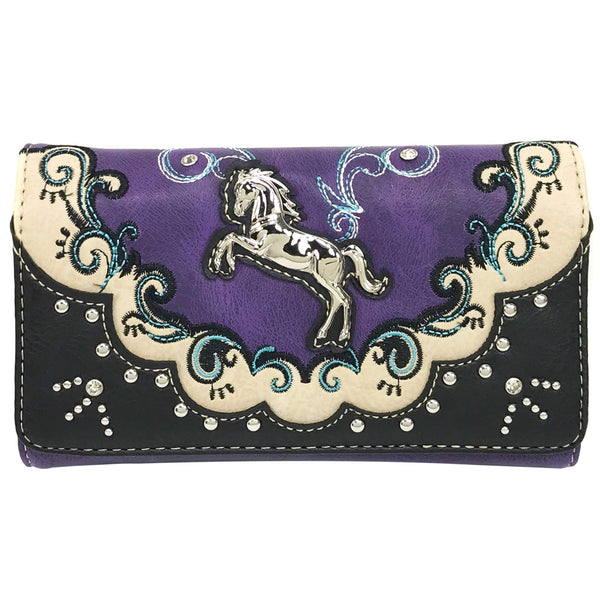 Silver Horse Western Crossbody Wallet