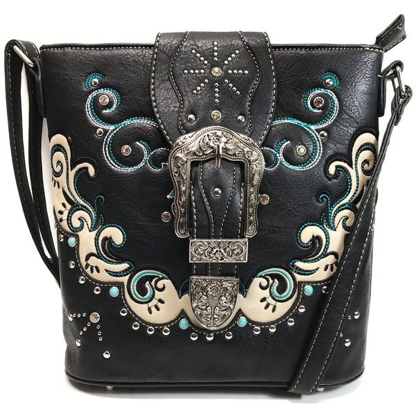 Buckle Women's Crossbody Western Messenger Purse