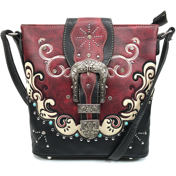 Buckle Women's Crossbody Western Messenger Purse