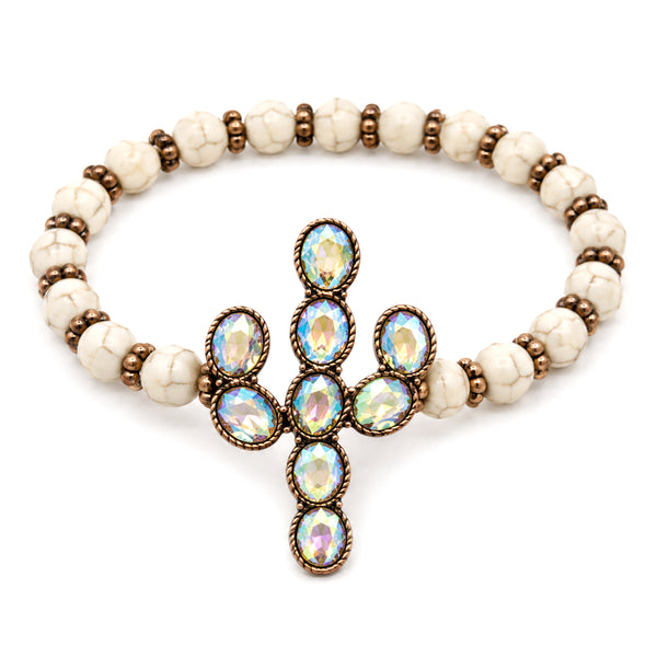Saguaro Cactus Turquoise Bead Bracelet