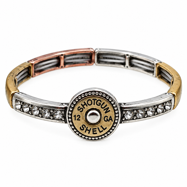 Bullet Shotgun Shell Stretch Bangle Bracelet