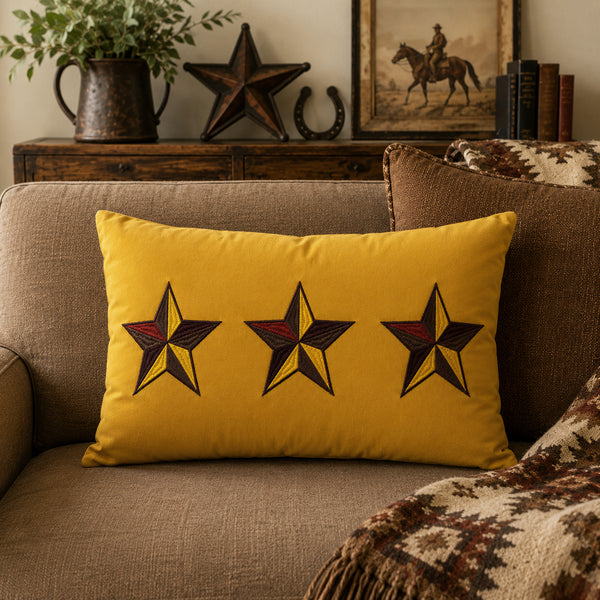 Western Star Boudoir Gold Pillow
