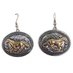 Large Western Horse Earrings