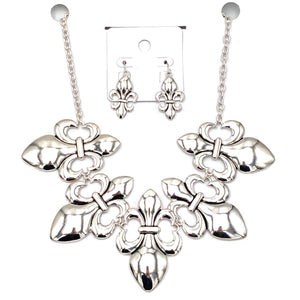 Fleur De Lis Chrome Necklace