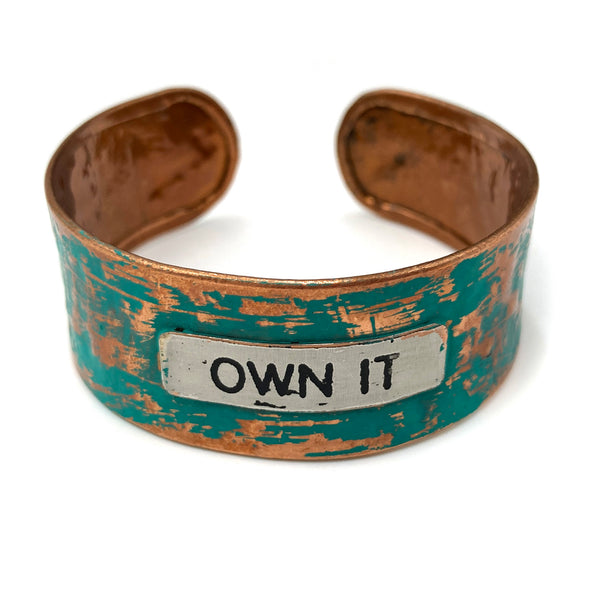 Message Own It Metal Western Cuff