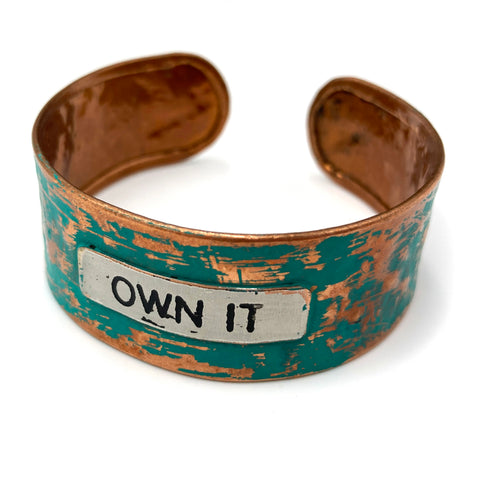 Message Own It Metal Western Cuff