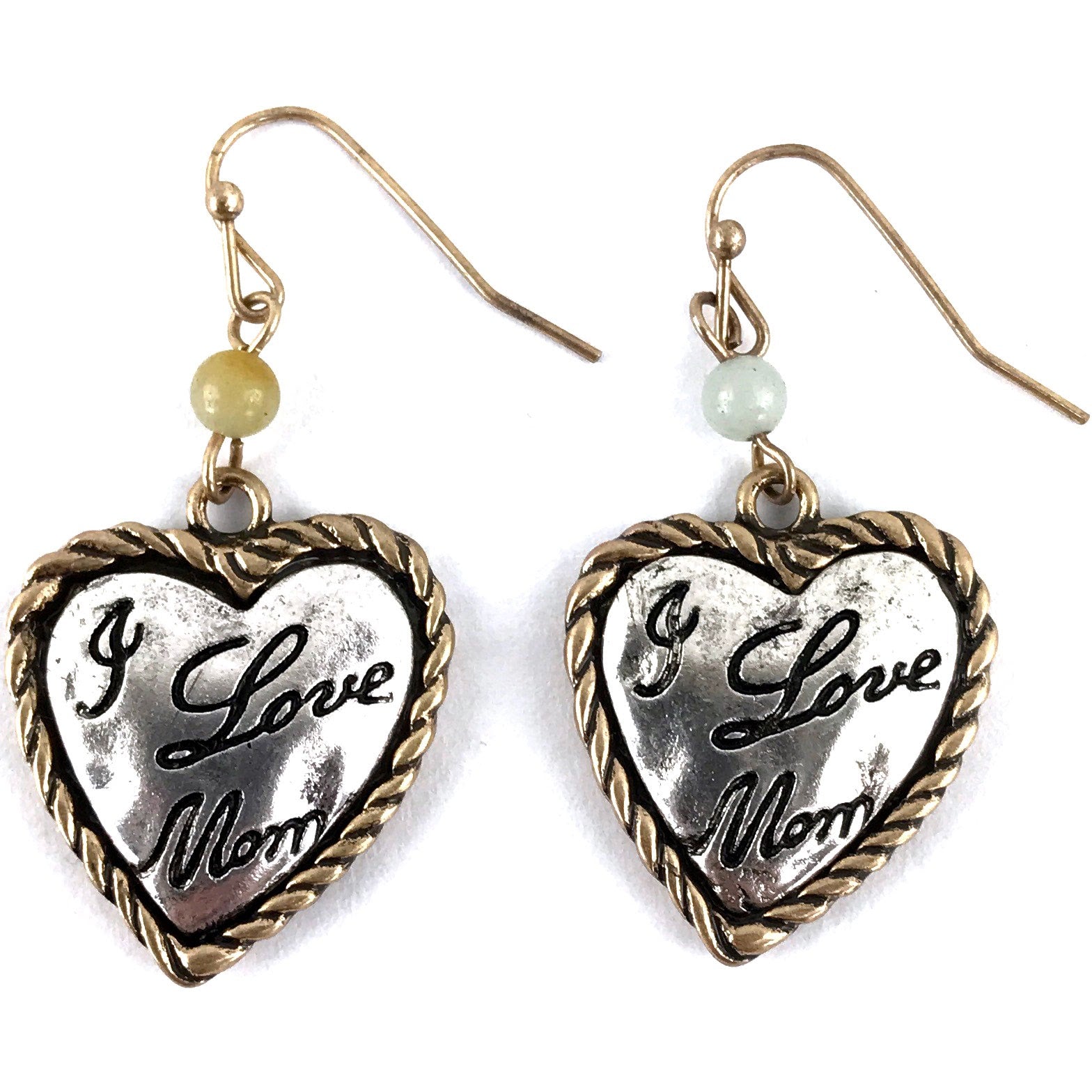 I love Mom Heart Shape Earrings