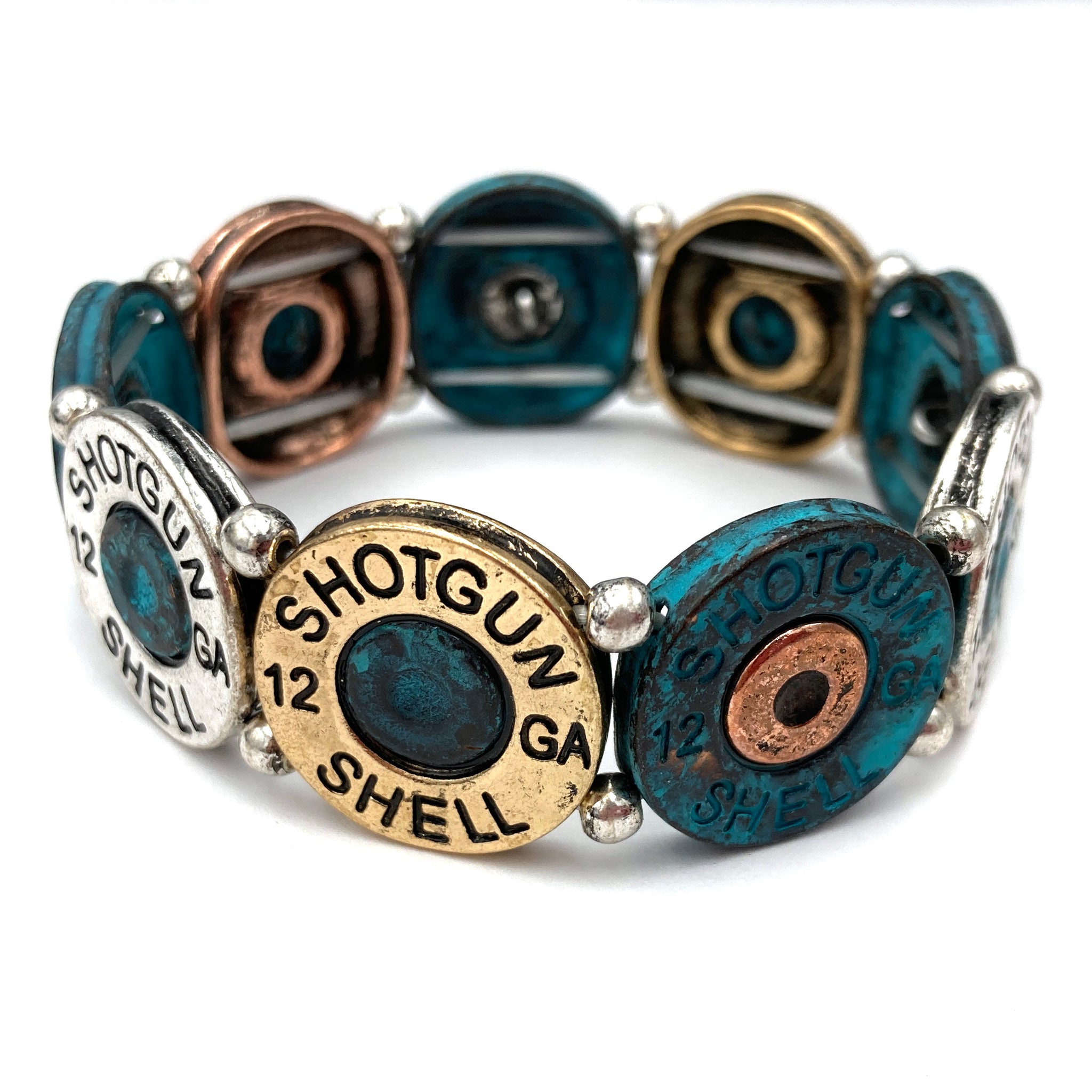 Large Shotgun 12 Gauge Bullet Shell Stretch Bracelet