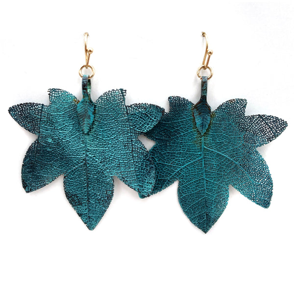 Maple Leaf Hollow Earrings