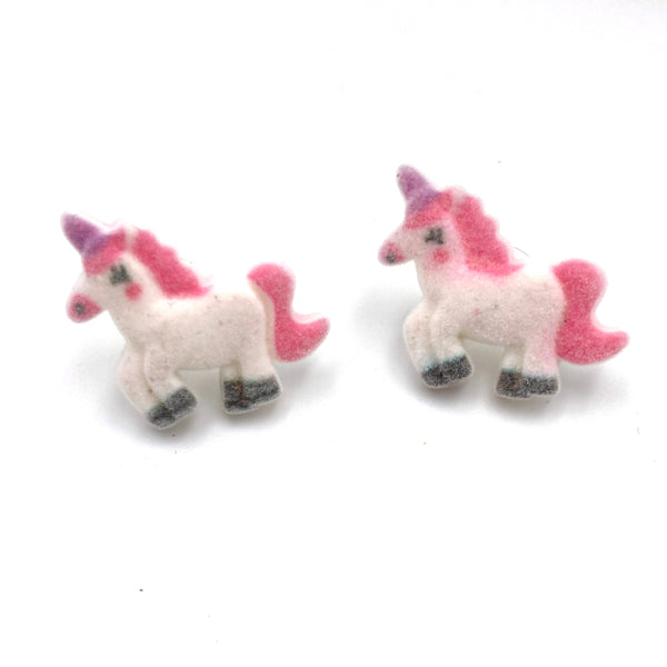 Unicorn Fuzzy Stud Small Earring