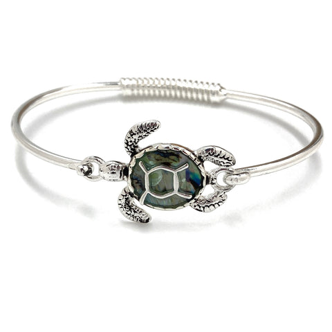 Abalone Sea Turtle Bangle Bracelet