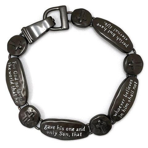 John 3:16 For God So Loved The World Chain Link Bracelet