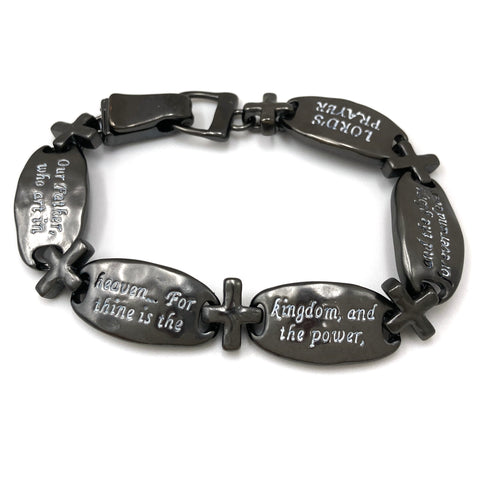 Lord's Prayer Our Father Who Art in Heaven Chain Link Bracelet