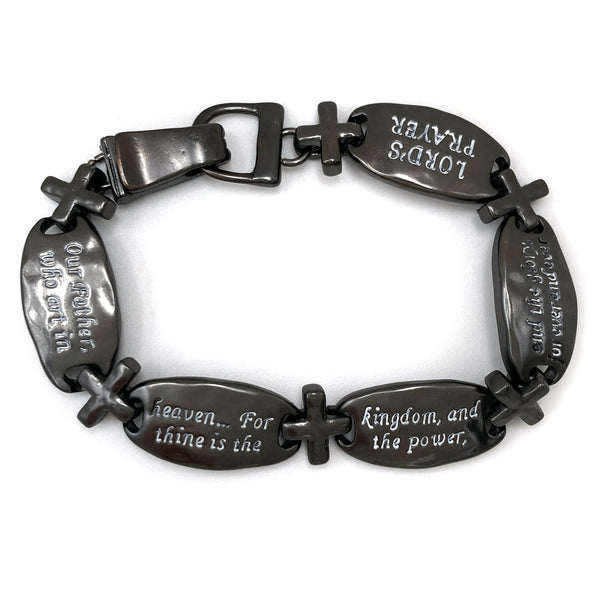 Lord's Prayer Our Father Who Art in Heaven Chain Link Bracelet