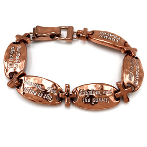 Lord's Prayer Our Father Who Art in Heaven Chain Link Bracelet