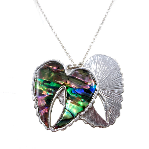 Three Angel Blessing Wing Pendant Necklace