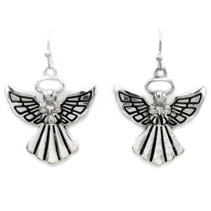 Angel Charm Dangle Earrings