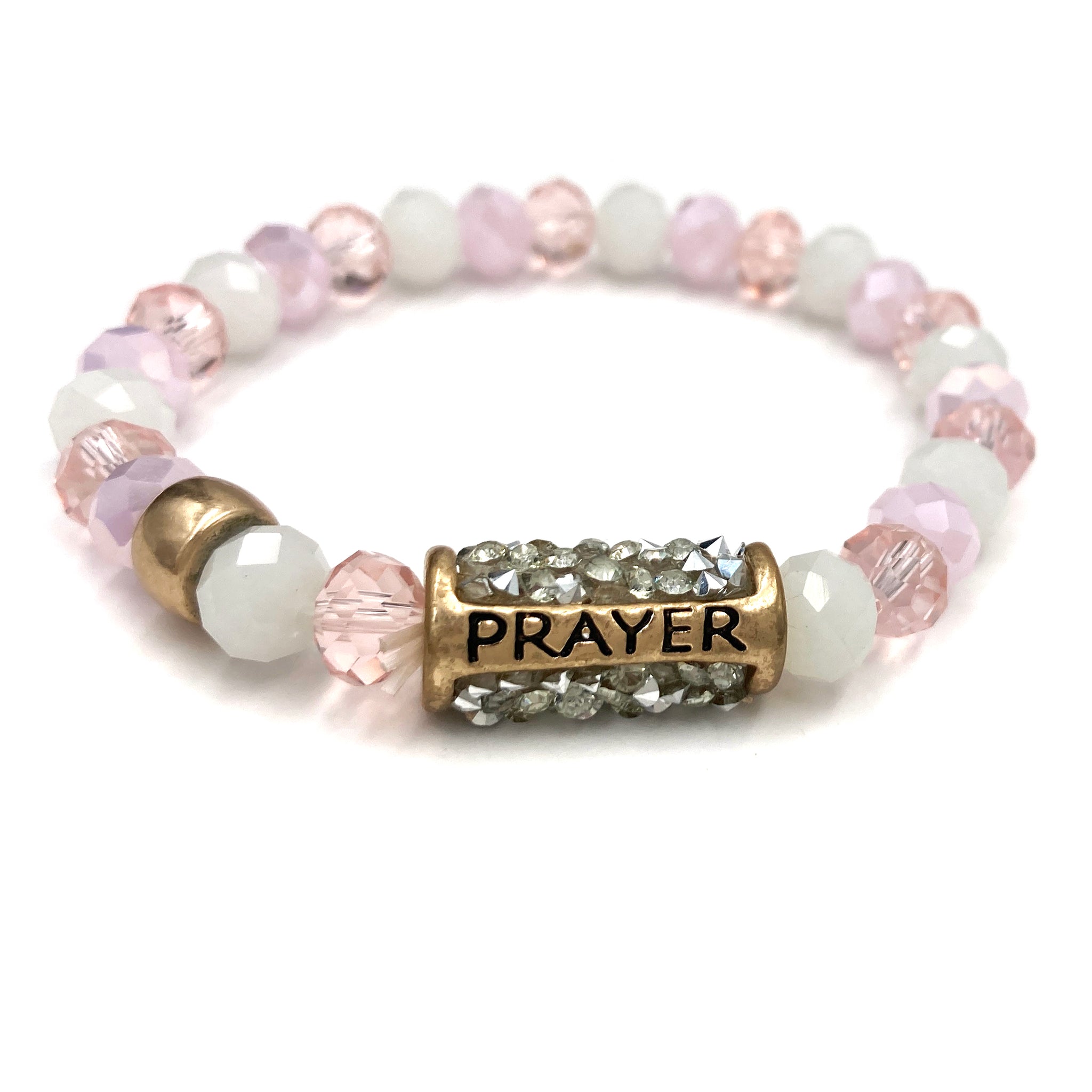 Lord's Prayer Briolette Beaded Bracelet