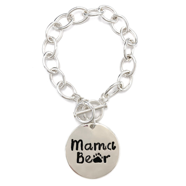 Mama Bear Charm Chain Bracelet