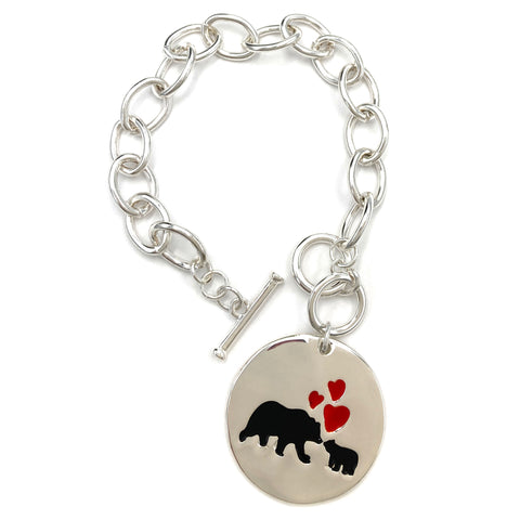 Mama Bear Charm Chain Bracelet