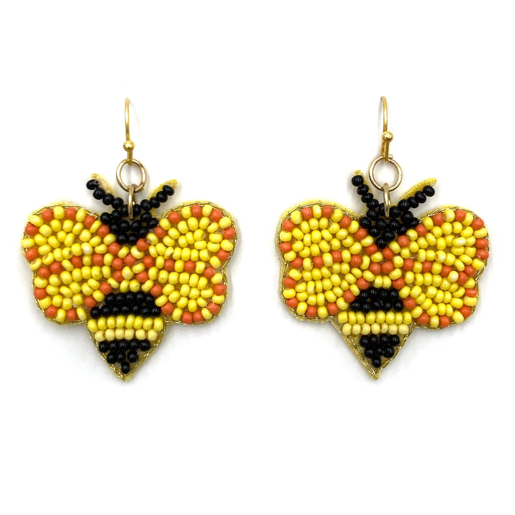 Bee Seed Bead Earrings