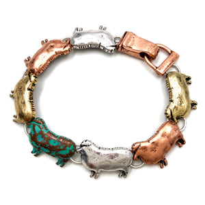 Farm Animal Sheep Lamb Link Bracelet