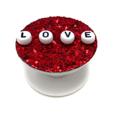 LOVE Beads Glitter Phone Grip Kickstand