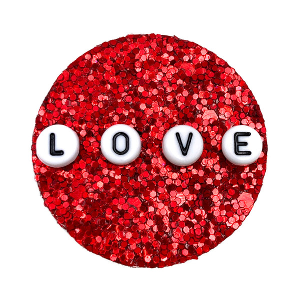 LOVE Beads Glitter Phone Grip Kickstand