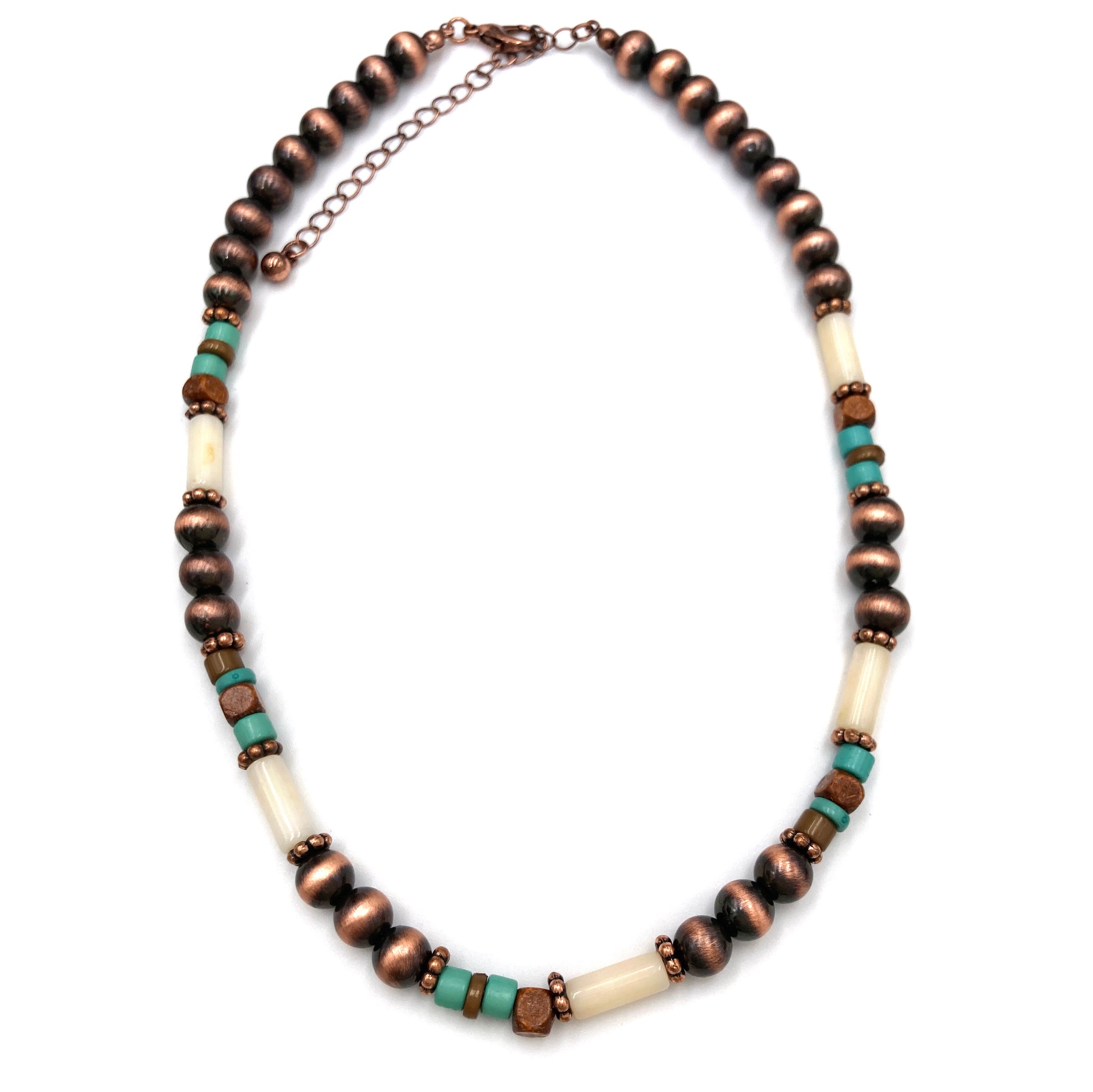 Navajo Color Beaded Collar Necklace