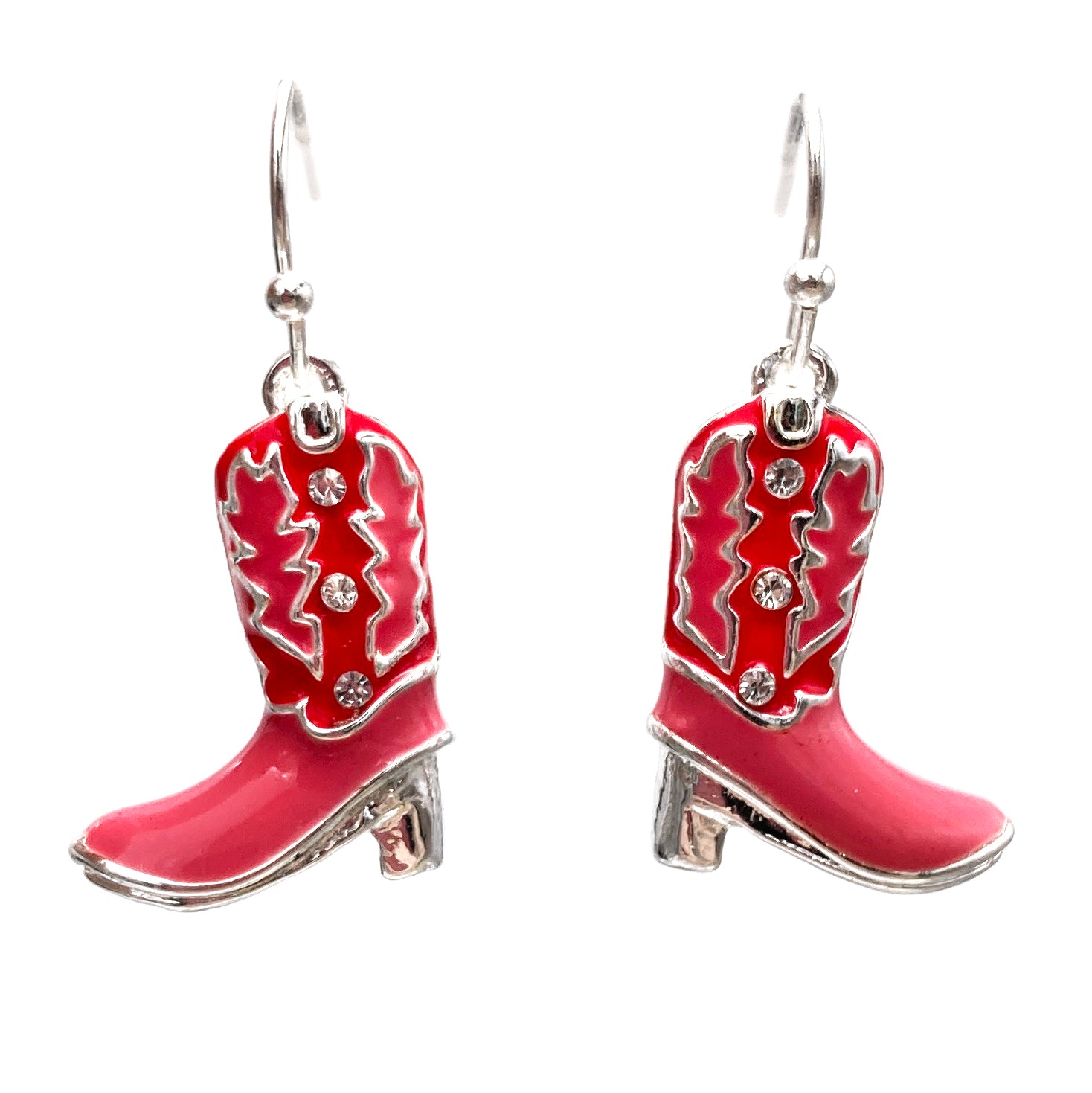 Western Boots Shaped Epoxy Earrings