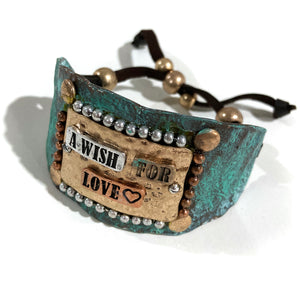 A Wish For Love Western Bracelet Cuff