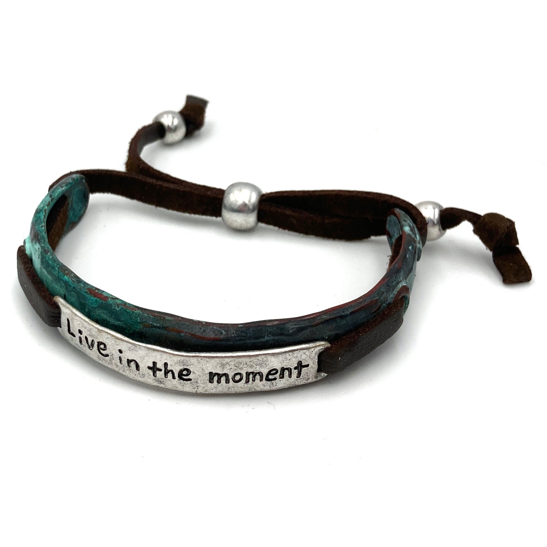 Live in the Moment Western Bracelet Cuff