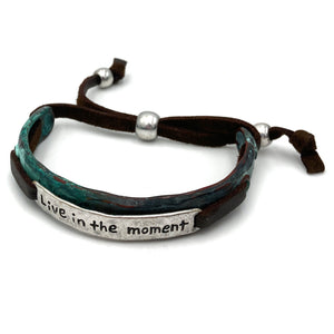 Live in the Moment Western Bracelet Cuff