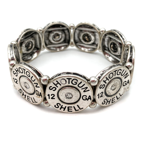 Large Shotgun 12 Gauge Bullet Shell Stretch Bracelet