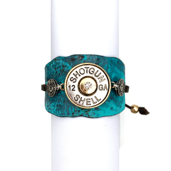 Large 12 Gauge Shotgun Shell Western Cuff