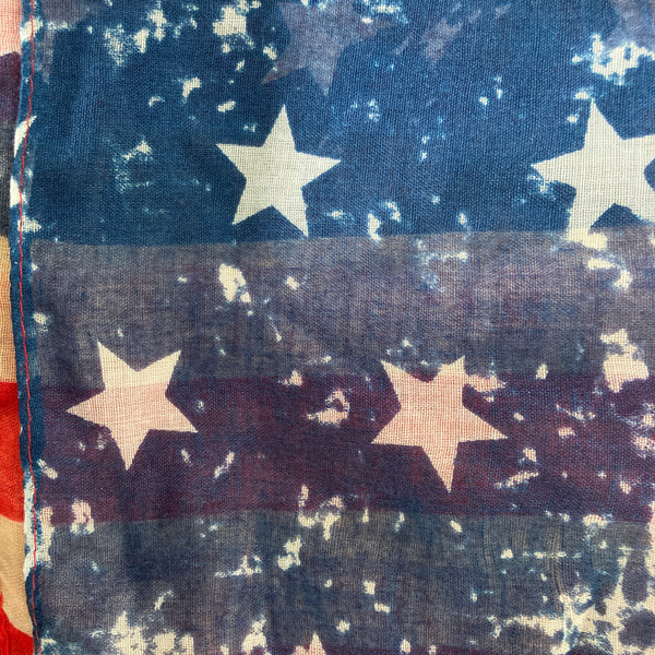 Vintage American Flag Red White Blue Infinity Scarf