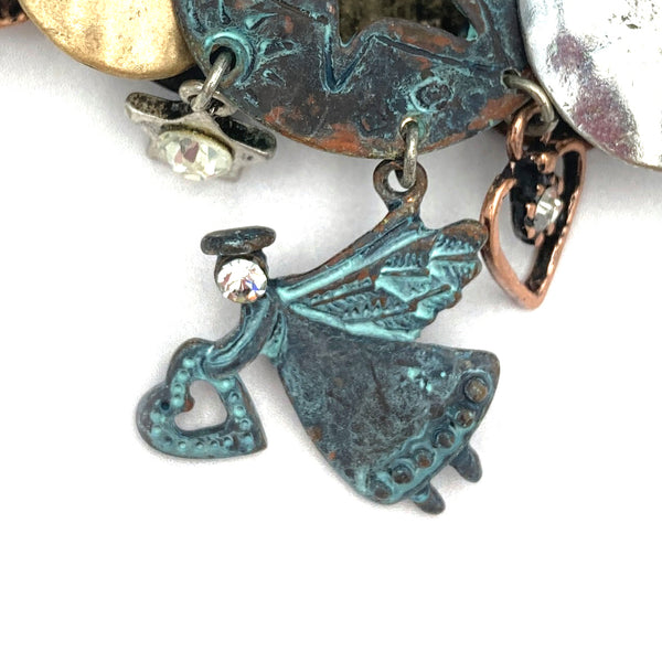 Patina Angel Cupid Love Stretch Bracelet