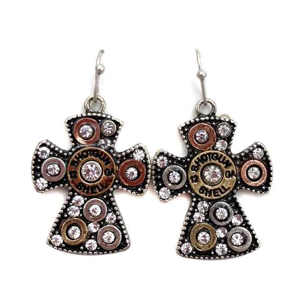 Western Style Cross Earrings