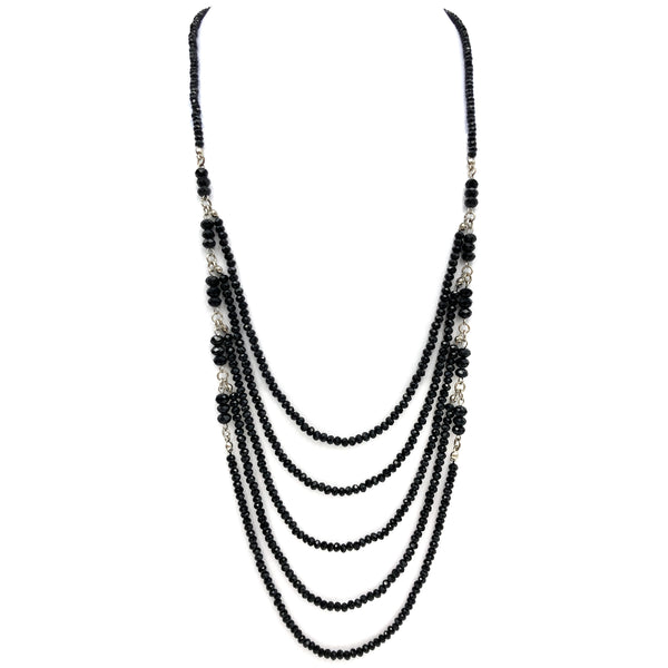 Everlasting Crystal Five Layered Necklace