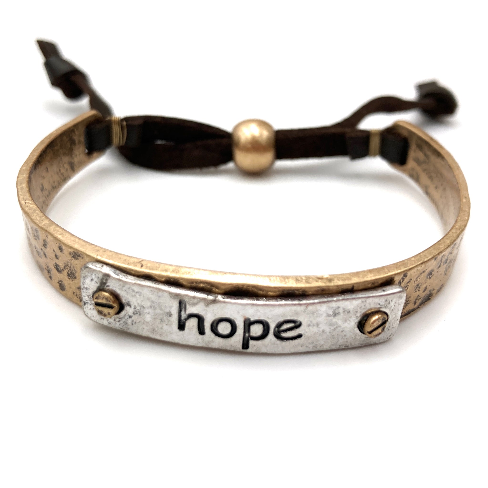 Hope Plated Vintage Gold Cuff Bracelet